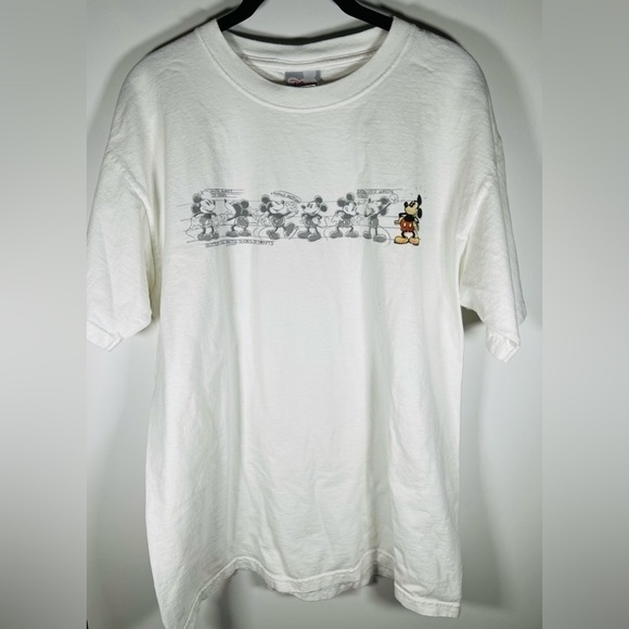 Disney Other - Vintage Y2K limited edition Disney streetwear white tshirt Mickey Mouse sz L